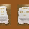 Kartki z kalendarza LIPIEC-SIERPIEŃ