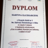 Dyplom I miejsce Martyna Kaczmarczyk
