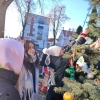 Strojenie choinki w Parku Solidarności