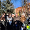 Strojenie choinki w Parku Solidarności