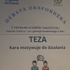 Debata Oksfordzka - Kara motywuje do działania