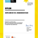 Dyplom za udział w Akcji Żonkile